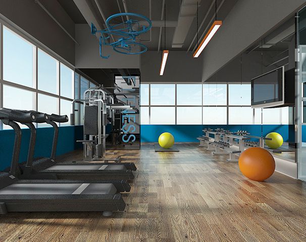 辦公室健身區(qū)設(shè)計(jì)實(shí)景圖